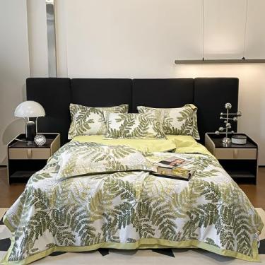 Imagem de Cobertor de luxo de verão, mantas de cama de verão, edredom leve, edredom de algodão, colcha de verão, colcha fina gelada, estampa floral, para todas as estações, 020,200 × 230 cm