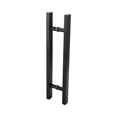 Imagem de Puxador de porta de vidro de aço inoxidável puxador de porta de banheiro traseira de aço inoxidável, tela de chuveiro, maçaneta de barra de apoio porta deslizante, conjunto de maçaneta de porta única