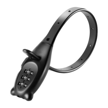 Imagem de de cabo, cabo de bloqueio de de capacete com combinação | Acessórios de proteção de hardware anti-roubo para carrinho de bebê, scooters, porta, skate, portão, armário