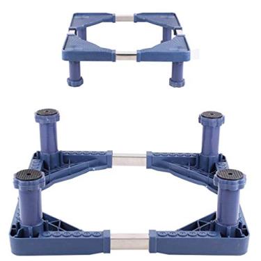 Imagem de IIPOSAQQ Base móvel ajustável para máquina de lavar, base universal de geladeira móvel, suporte telescópico multifuncional, 4 pernas, 8 pernas, 12 pernas (H 4 pernas)