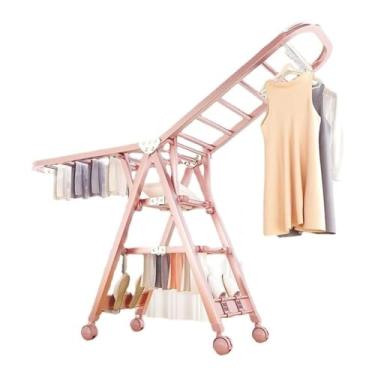 Imagem de Estante de secagem de roupas, prateleira de lavanderia, pendurada, dobrável, economiza espaço, fácil armazenamento, multifuncional, secador de roupas é adequado para roupas, colchas, sapatos e camisas