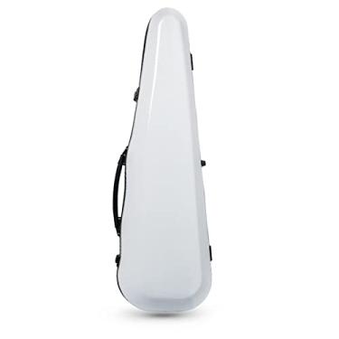 Imagem de Estojo Para Violino Branco Adulto Tamanho 4/4 À Prova D'água Resistente À Compressão Estojo Rígido Para Violino Leve Tamanho Completo Estojo de Violino