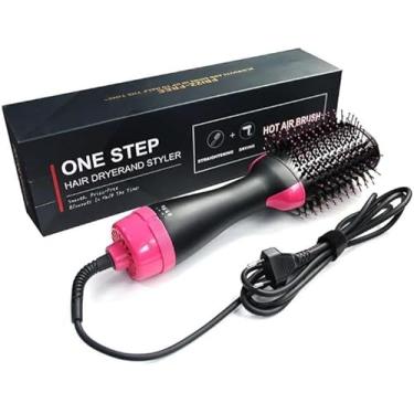Imagem de LissPro™ Escova Secadora Alisadora One Step 3 em 1 – Cabelo Liso, Modelado e Sedoso com Facilidade | 110v
