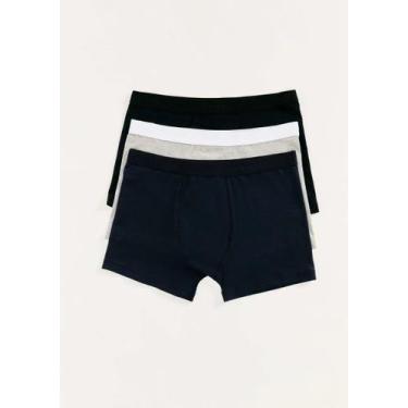 Imagem de Kit/3 Cueca Boxer Hering 77UC Masculina Algodão T. P/XXG, G, 1a, Preto