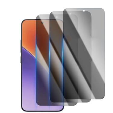 Imagem de Para Redmi 15, Película de vidro de privacidade protetor de vidro temperado anti-spy