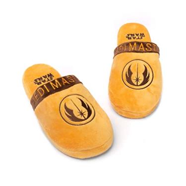 Imagem de STAR WARS Slippers Mens Yoda Jedi OR R2D2 Slip On House Shoes Loafers 11-12 UK