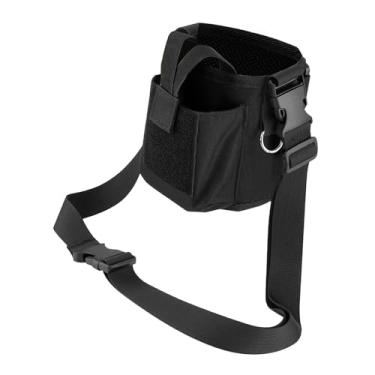 Imagem de YIJU Bolsa para garrafa de água com bolso para celular, ideal para uso diário em camping, com alça, perfeita para levar para casa, amigos e familiares em, Preto