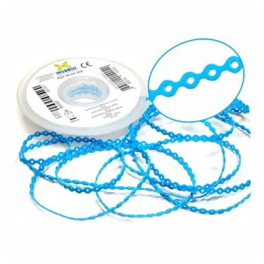 Imagem de Elástico Borrachinha de Aparelho Ortodôntico Corrente Longo 1.5 metros