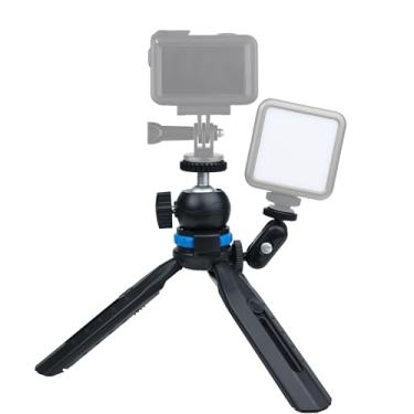 Imagem de Mini tripé flexível para mesa, tripé compacto, compatível com DJI Pocket 3, câmera de ação, GoPro Hero 13, Insta360 X5, câmera DSLR, projetor e acessórios