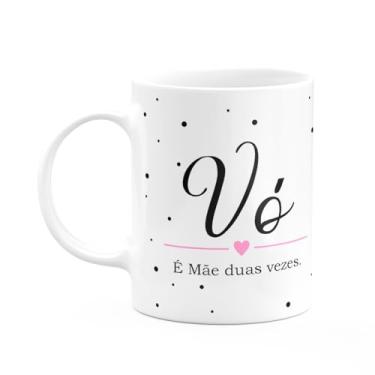 Imagem de JPS INFO, Caneca Minimalista Mães - Vó, é mãe duas vezes