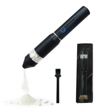 Imagem de Triturador elétrico de comprimidos em pó fino com cabeça de moagem de aço inoxidável para vários comprimidos grandes/pequenos e vitaminas - Adequado para viagens para facilitar a limpeza