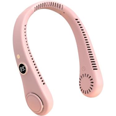Imagem de Ainichi Ventilador de Pescoço Portátil Design Fone Ouvido Recarregável Sem Lâmina Pessoal Ventiladores Resfriamento com