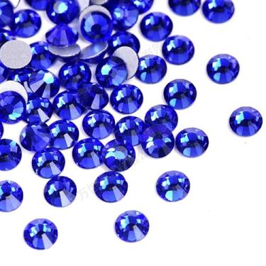 Imagem de 1500 peças de strass de 1,5 mm para arte de unhas, cola brilhante em pedras preciosas para capa de telefone DIY, fabricação de joias, artesanato - mistura de várias cores (azul escuro)