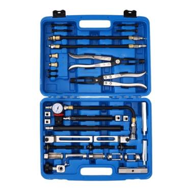 Imagem de Zhjvihx Compressor de Mola de Válvula, Kit de Ferramentas de Remoção de Válvula de Liga de Aço Com 10 12 14 18 Conectores, para Substituição de Vedação de Válvula de Motor a Gasolina