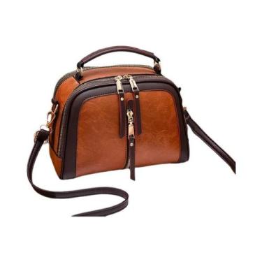 Imagem de Bolsas De Designer Femininas Em Couro PU De Cor Sólida Luxuosas Moda B