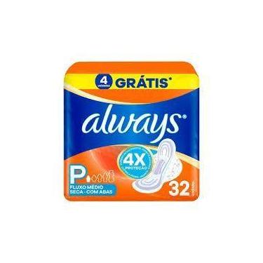 Imagem de Absorvente Always Seca P com Abas 32 unidades