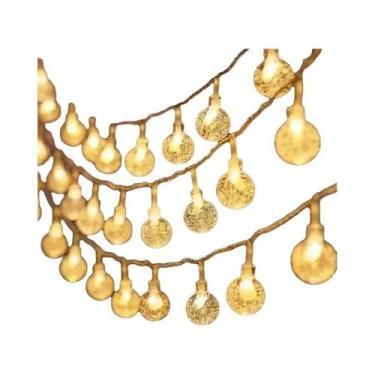 Imagem de Luzes De Natal Em Forma De Floco De Neve LED, Lâmpada De Fada Para Dec