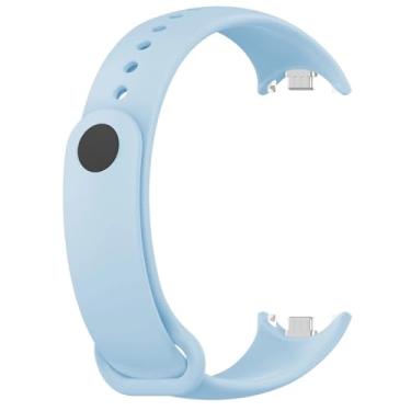 Imagem de IRFKR Pulseira de borracha para Mi Band 8, acessórios NFC, pulseira esportiva para relógio inteligente Correa Xiaomi MiBand 8, pulseiras de relógio (azul)