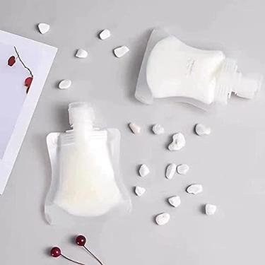 Imagem de Yinhing 12 Unidades de Sacos de Embalagem de Cosméticos Líquidos Vazios, Garrafas de Plástico Transparentes para Viagem Portátil Com Design à Prova de Vazamento, para Armazenamento de (4)