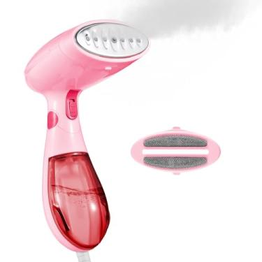 Imagem de Vaporizador de Roupas para Viagem 1300W Portátil Plegável Remoção Rugas em com Tanque Água Desmontável 120ml Aquecimento Rápido Tecidos Escova e Copo