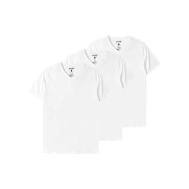 Imagem de Kit com 3 Camisetas Masculina Malwee 1000004422 Preto-Masculino