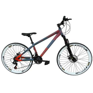 Imagem de Bicicleta Aro 26 Vikingx Tuff X35 Alumínio Freeride Downhill 21v Aros Vmaxx Freio a Disco Hidráulico-Unissex