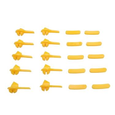 Imagem de AMAKO Conjunto de 10 cabeças de desmontagem de pneu pacote com 10 protetores de aro universais de cabeça de pato à prova de desgaste para trocador de pneus, uso doméstico, material ABS 20 peças