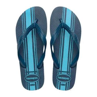 Imagem de Sandália Havaiana Color Essential Azul Tamanho 37/38 1 Par - Havaianas