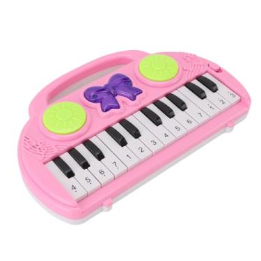 Imagem de Jiawu Brinquedo de Teclado de Piano para Bebês, 14 Teclas, Modos Musicais Ricos, Brinquedo de Piano para Crianças Pequenas, Abs Inodoro (Rosa)