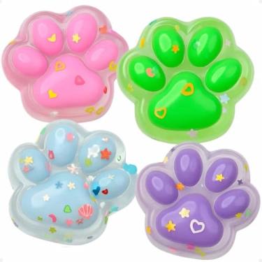 Imagem de Patinha Gigante Squishy Fidget Anti Estresse 15x13cm,Ideal Trabalho e Estudo,Cor Aleatória