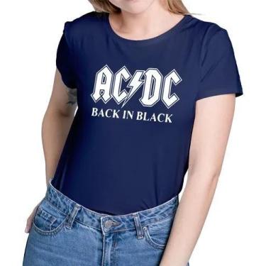 Imagem de Camiseta Camisa Adulto Masculina Feminina Algodão Banda de Rock AC DC 