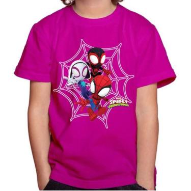 Imagem de Camiseta Camisa Infantil Juvenil Super Herói Homem Aranha Spider Man M