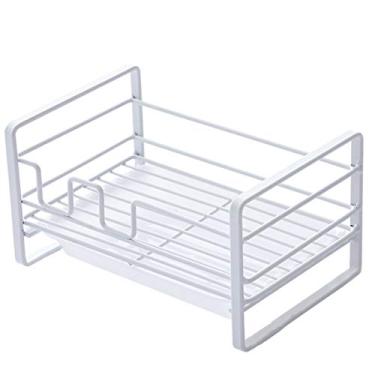 Imagem de Suporte para Esponja Sabão e Escova Cozinha Porta-Sabão Contador Rack de com Prateleira Drenagem Removível Organizador Dispenser Porta-Escova Bandeja Pia