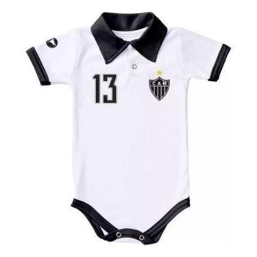 Imagem de Body De Bebê Atlético Mineiro Camisa Polo Torcida Baby-Unissex