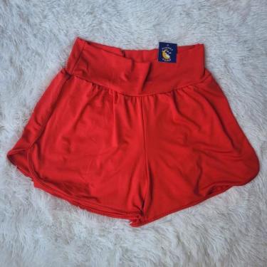 Imagem de Short Duplo Fitness Academia Feminino Short Treino Caminhada Ginastica