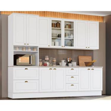 Imagem de Cozinha Modulada Henn Americana Henn 7 Peças C5P45 Branco
