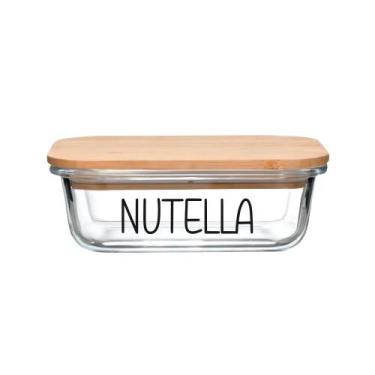 Imagem de Pote Hermético Vidro (370 ml) Nutella - Casa Ita, Nutella
