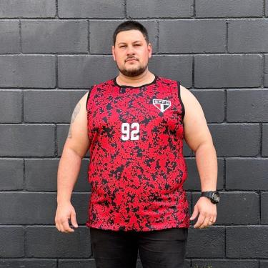 Imagem de Regata do SÃO PAULO Original Plus Size Oficial Licenciada Camiseta FAITH SPFC 1992-Masculino