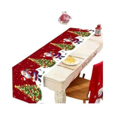 Imagem de Caminho De Mesa Xadrez Buffalo Feliz Natal 2025 Decorações De Mesa De 