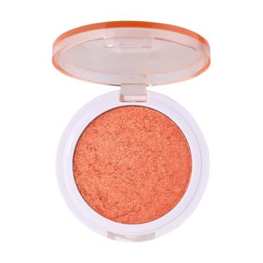 Imagem de Paleta de maquiagem iluminadora para blush, contorno, sombra, rosto ou olhos, brilho brilhante, pó prensado de mousse cremosa, intensamente pigmentado, glitter brilhante (B03-02# banhos de sol)