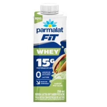 Imagem de Bebida Láctea Uht Pistache Zero Lactose Parmalat Wheyfit Caixa 250ml