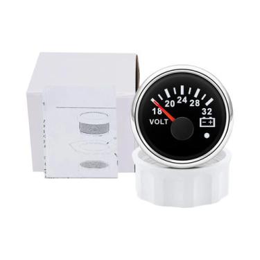 Imagem de Voltímetro Com Luz De Fundo De 7 Cores 8-32V, Luz De Alarme, Medidor D
