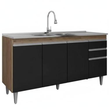 Imagem de Balcao Pia 4P 2G BP 150 cm Ayla Eratto Moveis - Milani Store, Freijo P