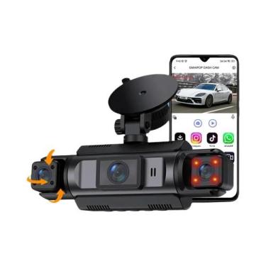 Imagem de Câmera Veicular WiFi 4 Canais 1080P FHD Com Visão Noturna E Gravação E