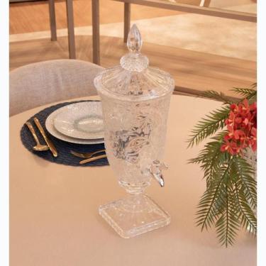 Imagem de Suqueira com Pé e Tampa Wolff Daisy 2L Cristal