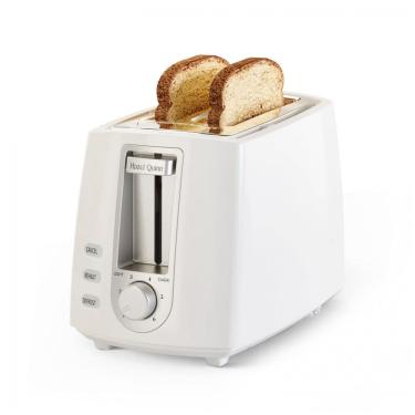 Imagem de Torradeira 2 Fatias Hazel Quinn Branco Pérola 6 Níveis Fendas Largas para Pães e Bagels 750W 110V