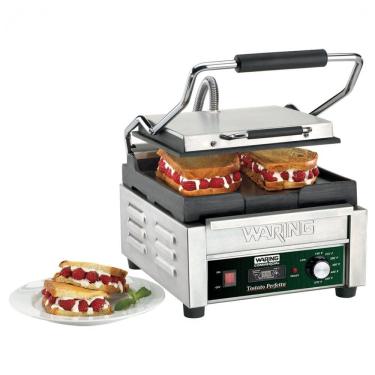 Imagem de Waring WFG150T Grelha Panini Smooth Top & Bottom 110V 1800W 25x23 cm