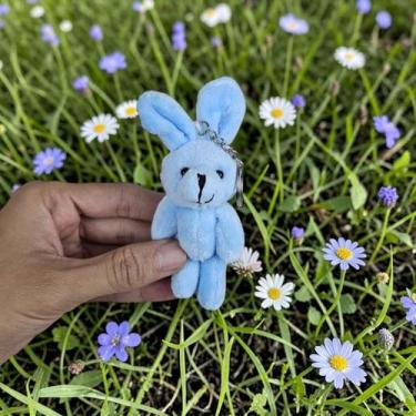 Imagem de Mini Coelho Páscoa Em Pé Coelhinho Pelúcia Lembrancinha - Un - MultiA,