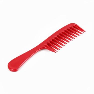 Imagem de Pente trançado tamanho m  vermelho  ref. 1028 - SEM MARCA