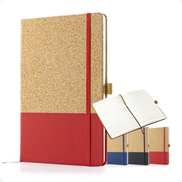 Imagem de Caderno A5 De Anotações Pautado Marca Páginas Elástico 105 F - Hxt, Ve